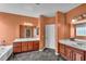 Bathroom featuring and sinks and granite floors at 5992 Quintillion Ave, Las Vegas, NV 89122
