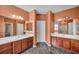 Spacious bathroom featuring dual vanities and stylish countertops for a luxurious feel at 5992 Quintillion Ave, Las Vegas, NV 89122