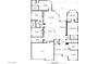 Detailed floorplan showcasing layout of rooms including bedrooms, bathrooms, kitchen, and living spaces at 6140 Galileo Dr, Las Vegas, NV 89149