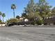 View of a quiet community with palm trees and well-maintained landscaping at 6766 Sebring St, Las Vegas, NV 89103