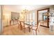 Bright dining room featuring modern decor, wood floors, and ample natural light at 794 Oakmont Ave # 106, Las Vegas, NV 89109