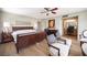 Spacious main bedroom with wood flooring and attached office area at 794 Oakmont Ave # 106, Las Vegas, NV 89109