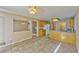Open concept dining area featuring granite counters and view into kitchen at 8231 Burnt Sienna St, Las Vegas, NV 89123