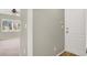 Hallway view leading into a room featuring a shuttered window at 8612 Chiquita Dr, Las Vegas, NV 89128