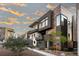 This modern home features sleek architectural lines, balconies, landscaping, and a welcoming entrance at , Las Vegas, NV 89135