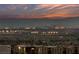Panoramic city view at sunset from the backyard at 1060 Calico Ridge Dr, Henderson, NV 89011
