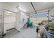 Organized garage featuring plenty of storage options and workspace at 1060 Calico Ridge Dr, Henderson, NV 89011