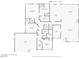 Detailed floor plan showing the layout of the home, including bedrooms, bathrooms, and living areas at 10674 Chillingham Dr, Las Vegas, NV 89183
