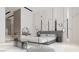 Elegant primary bedroom featuring a king bed, luxury decor, and ample closet space at 1224 Powerpack Ct, Henderson, NV 89012