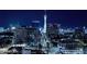Beautiful Vegas night skyline with Stratosphere prominently displayed and visible from the tower at 150 Las Vegas Blvd # 1004, Las Vegas, NV 89101