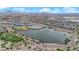 A beautiful aerial view of the community and the surrounding pond at 1525 Spiced Wine Ave # 12103, Henderson, NV 89074