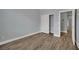 This is a bedroom with a closet and wood floors at 1525 Spiced Wine Ave # 12103, Henderson, NV 89074