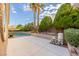 Relaxing pool area with lush greenery and patio at 155 Fallon Dr, Henderson, NV 89074