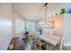 Dining room with table, chairs, window with shutters and natural light at 155 Fallon Dr, Henderson, NV 89074
