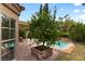 Backyard area that includes a pool and a lemon tree at 3217 Harbor Vista St, Las Vegas, NV 89117