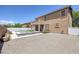 Backyard showcasing pool with outdoor patio area and large gravel area at 4225 Telstar Ct, North Las Vegas, NV 89032