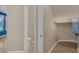 Compact half-bath with toilet, storage closet, and neutral color scheme at 4225 Telstar Ct, North Las Vegas, NV 89032