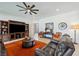 Spacious living room boasts a large entertainment center, comfortable seating, and stylish decor at 5095 E Long Leaf Ct, Pahrump, NV 89061
