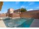 Sparkling pool and patio area, perfect for relaxing and entertaining outdoors at 6019 Sonoma Station Ave, Las Vegas, NV 89139