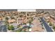 Impressive aerial shot of the neighborhood showcasing well-maintained lawns and lush desert landscape at 6659 Alder Flower Ct, North Las Vegas, NV 89084