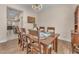 Formal dining room with wood floors and modern decor at 6659 Alder Flower Ct, North Las Vegas, NV 89084