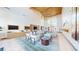 Bright and airy community lobby with stylish seating, a large TV, and sleek modern design at 6728 Regency Ridge Ct, Las Vegas, NV 89148