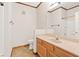 Bathroom with vanity and shower/tub combo at 7119 S Durango Dr # 211, Las Vegas, NV 89113