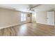 This large bedroom has a ceiling fan, closet, and an ensuite bathroom at 7477 Ullom Dr, Las Vegas, NV 89139