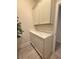 Laundry room featuring light colored cabinets and marble countertops at 8504 Mystic Night Ave, Las Vegas, NV 89143