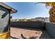 Paver backyard with privacy wall and mountain views at 1352 Angel Falls St, Las Vegas, NV 89142