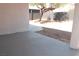 Covered back patio with concrete flooring and a view of the yard at 1805 Amboy Dr, Las Vegas, NV 89108