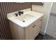 Bathroom vanity with sleek design, marble countertop, and modern black hardware at 1805 Amboy Dr, Las Vegas, NV 89108
