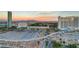 See the expansive parking near the property with a monorail and surrounding entertainment at 2777 Paradise Rd # 2001, Las Vegas, NV 89109