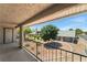 Beautifully landscaped grounds are enjoyed from this balcony at 2898 Violet Ln # 0, Henderson, NV 89074