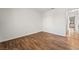 Bedroom features hardwood floors and neutral paint at 2898 Violet Ln # 0, Henderson, NV 89074