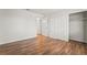 Bedroom features hardwood floors and closet space at 2898 Violet Ln # 0, Henderson, NV 89074