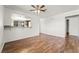 Dining room featuring a large window and hardwood flooring at 2898 Violet Ln # 0, Henderson, NV 89074