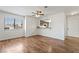 Dining room featuring a large window and hardwood flooring at 2898 Violet Ln # 0, Henderson, NV 89074