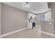 The kitchen has stainless steel appliances and sleek white cabinets at 3150 Soft Breezes Dr # 2186, Las Vegas, NV 89128