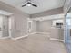 Open-concept living area with access to the kitchen and modern ceiling fan at 3150 Soft Breezes Dr # 2186, Las Vegas, NV 89128