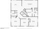 Detailed floor plan showcasing the layout of the second floor, including the primary bedroom, den, and bedrooms at 4905 Apache Valley Ave, Las Vegas, NV 89131