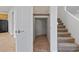 Hallway near stairwell and doorway, showing open floorplan, connecting common spaces at 4905 Apache Valley Ave, Las Vegas, NV 89131