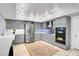 Remodeled kitchen with stainless steel appliances, new cabinets, and granite countertops at 544 N Fogg St, Las Vegas, NV 89110