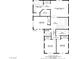 Second floor floor plan showing layout of bedrooms, bathrooms, laundry, and closets at 626 Taliput Palm Pl, Henderson, NV 89011
