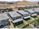 A beautiful aerial view of a suburban neighborhood with desert scenery in the background at 7456 Tinley Creek Ave, Las Vegas, NV 89113