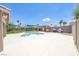 Backyard featuring a pool, outdoor kitchen, and a spacious patio at 747 Canyon Crest Dr, Las Vegas, NV 89123