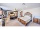 Large main bedroom features lots of room to spread out, and includes carpet and hard wood floors at 747 Canyon Crest Dr, Las Vegas, NV 89123
