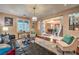 Spacious living room with modern decor, hardwood floors, and plenty of natural light for an open feel at 7908 Horse Bridle St, Las Vegas, NV 89131