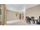 Neutral paint and large windows create a bright, spacious living room at 9900 Summer Ash Ct # 101, Las Vegas, NV 89134