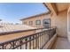A balcony featuring iron railing with exterior view at 9992 Peak Lookout St, Las Vegas, NV 89178